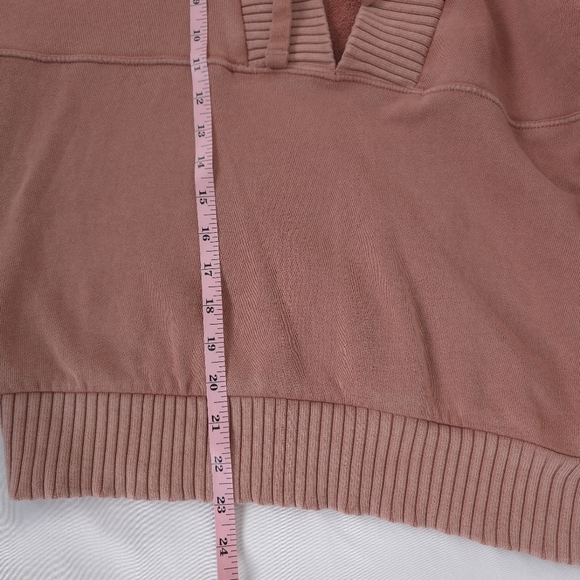 Offline by Aerie dusty pink distressed oversized size small - Picture 5 of 9